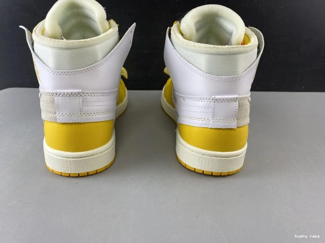 Rep Husky Air White Yellow-Cone Powder Off-White 1 Jordan NRG x Dark AQ0818-149 0729
